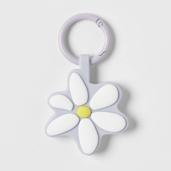 NEW! Heyday Apple AirTag Keychain Daisy Silicone Case - Picture 1 of 6